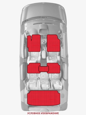 ЭВА коврики «Queen Lux» комплект для Daihatsu Yrv