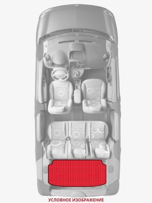 ЭВА коврики «Queen Lux» багажник для Daihatsu Charade (G10)